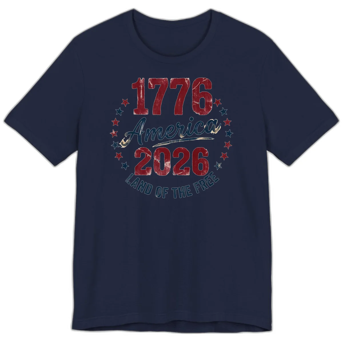1776 America 2026 Premium T-Shirt in Navy