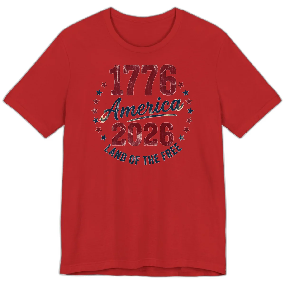 1776 America 2026 Premium T-Shirt in Red