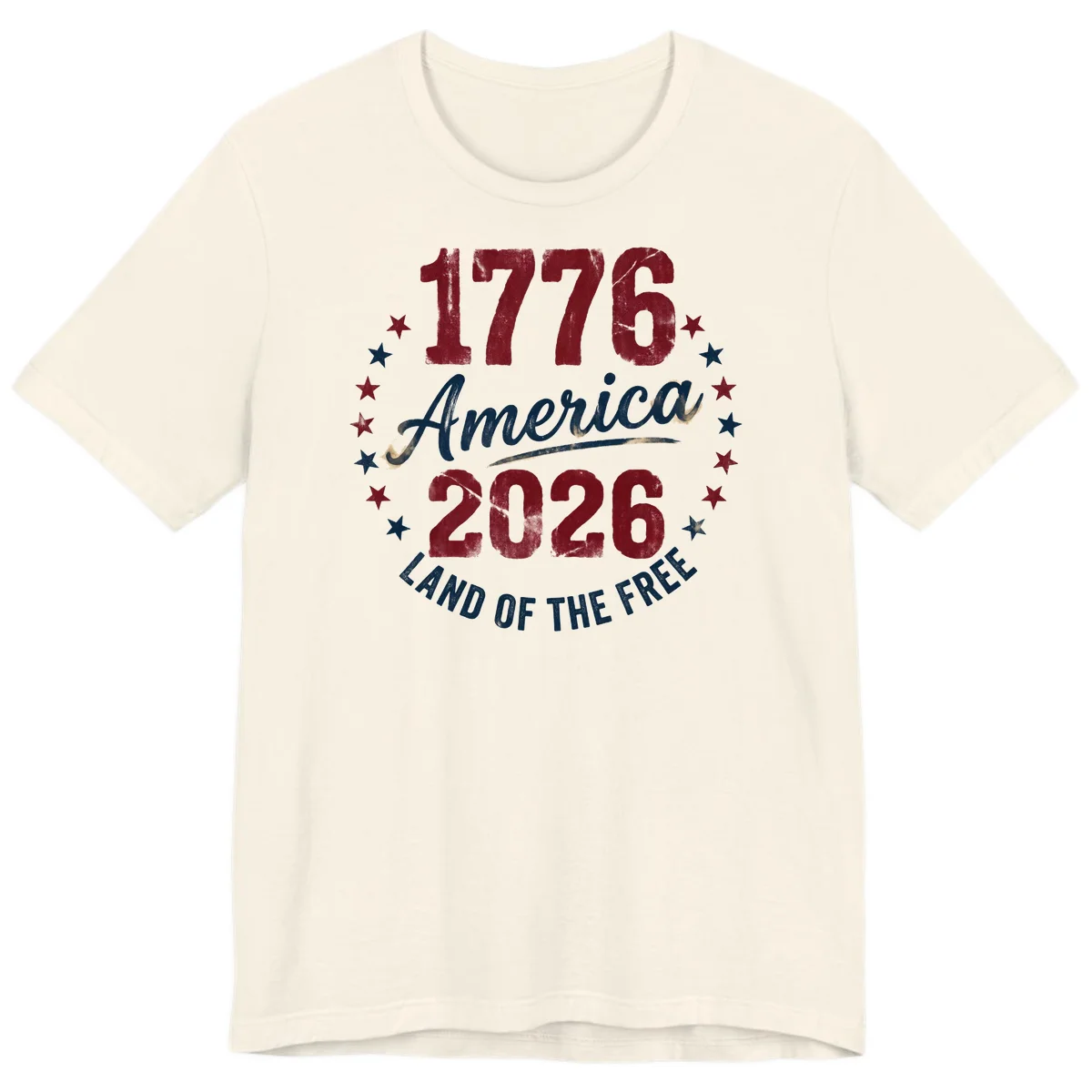 1776 America 2026 Premium T-Shirt in Natural