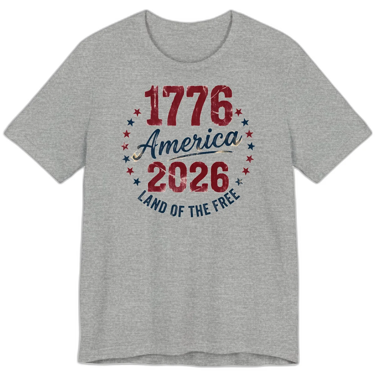 1776 America 2026 Premium T-Shirt in Athletic Heather