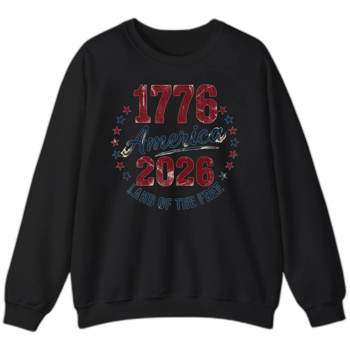 1776 America 2026 Sweatshirt in Black