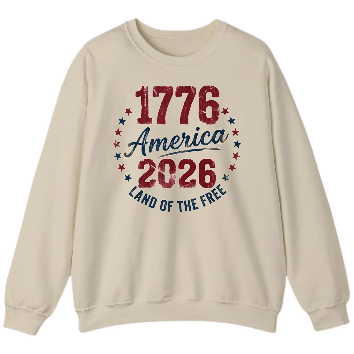 1776 America 2026 Sweatshirt in Sand