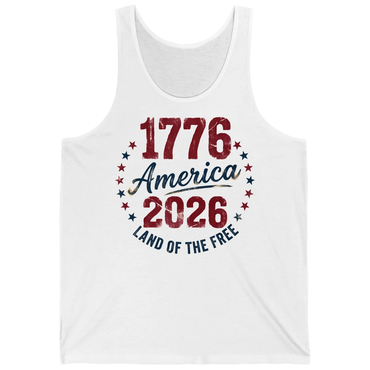 1776 America 2026 Tank in White