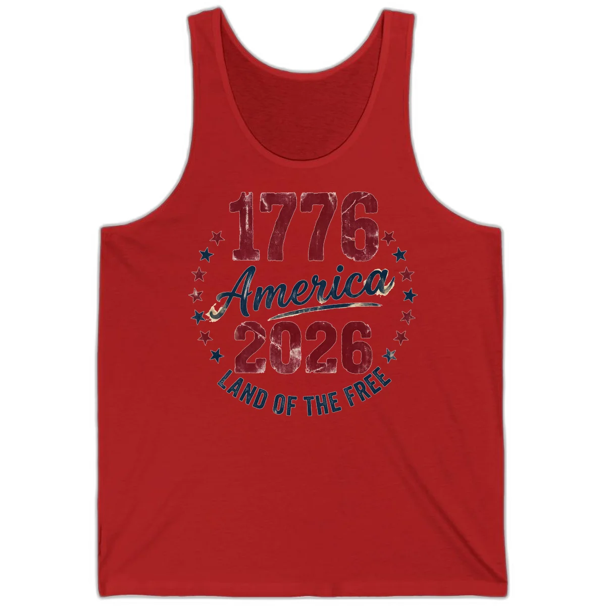 1776 America 2026 Tank in Red
