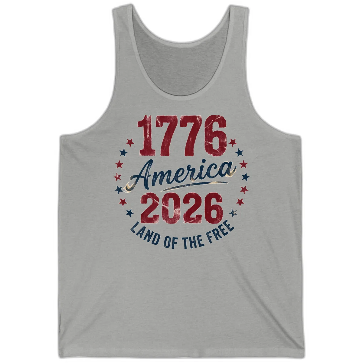 1776 America 2026 Tank in Athletic Heather