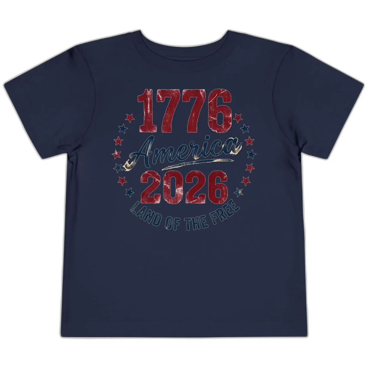 1776 America 2026 Toddler T-Shirt in Navy