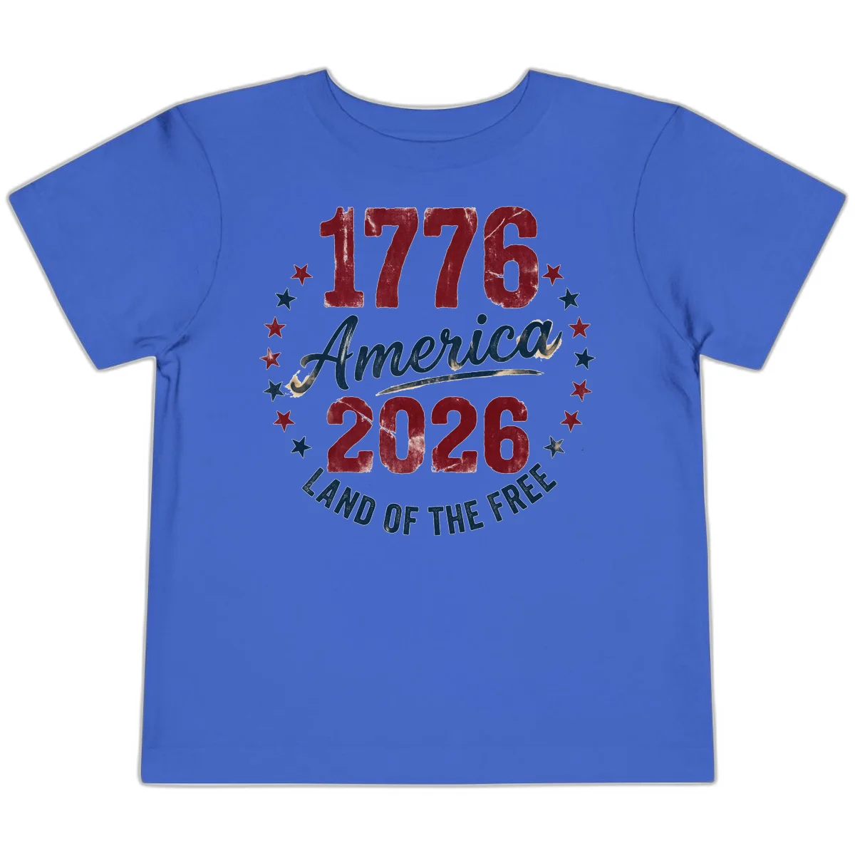 1776 America 2026 Toddler T-Shirt in True Royal