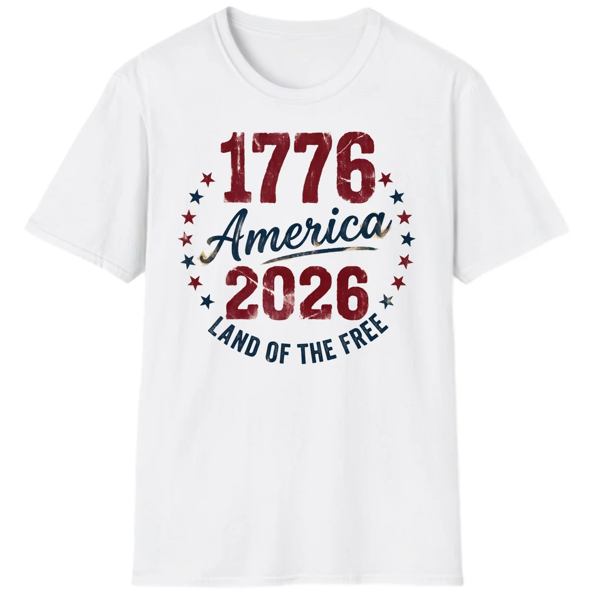 1776 America 2026 T-Shirt in White