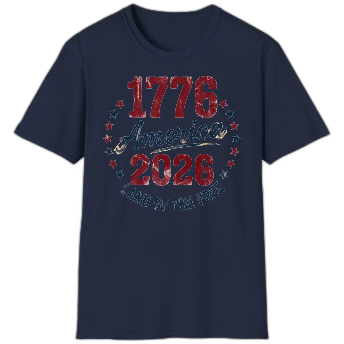 1776 America 2026 T-Shirt in Navy