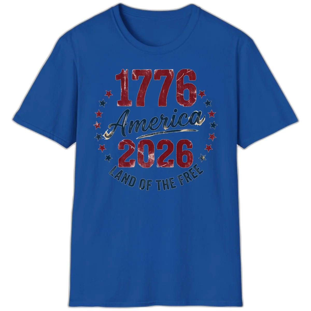 1776 America 2026 T-Shirt in Royal