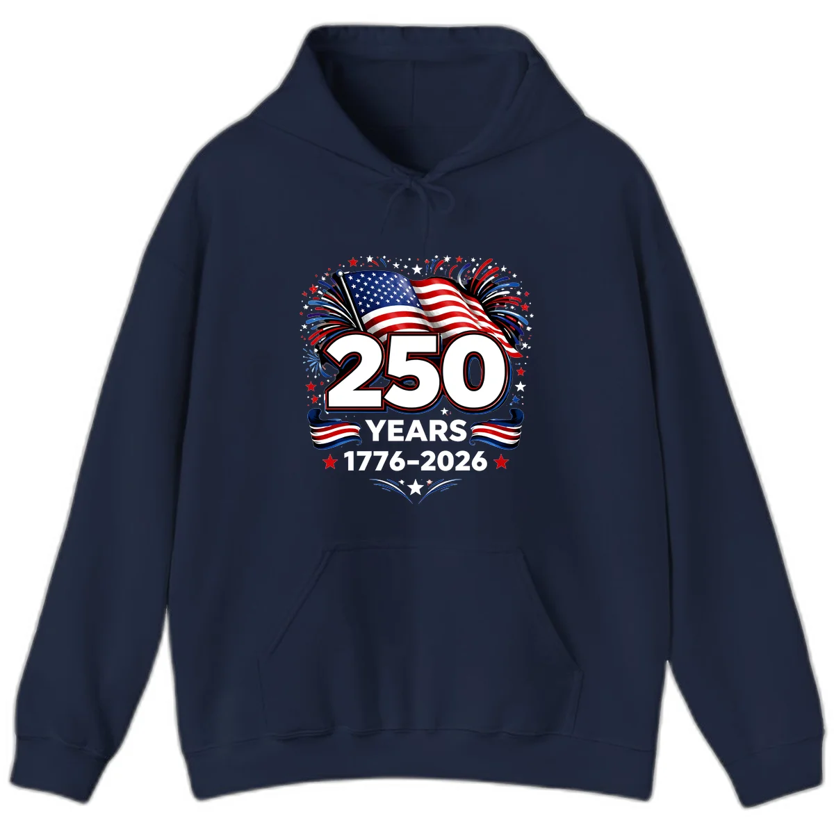 America's 250th Anniversary Celebration Design Hoodie in Navy