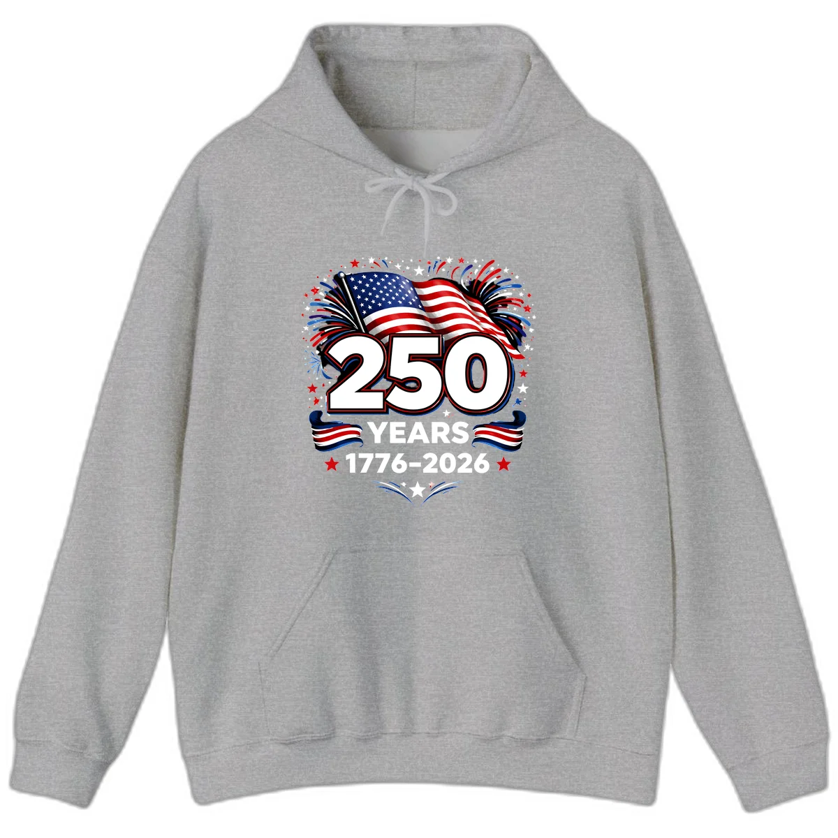 America's 250th Anniversary Celebration Design Hoodie in Sport Grey