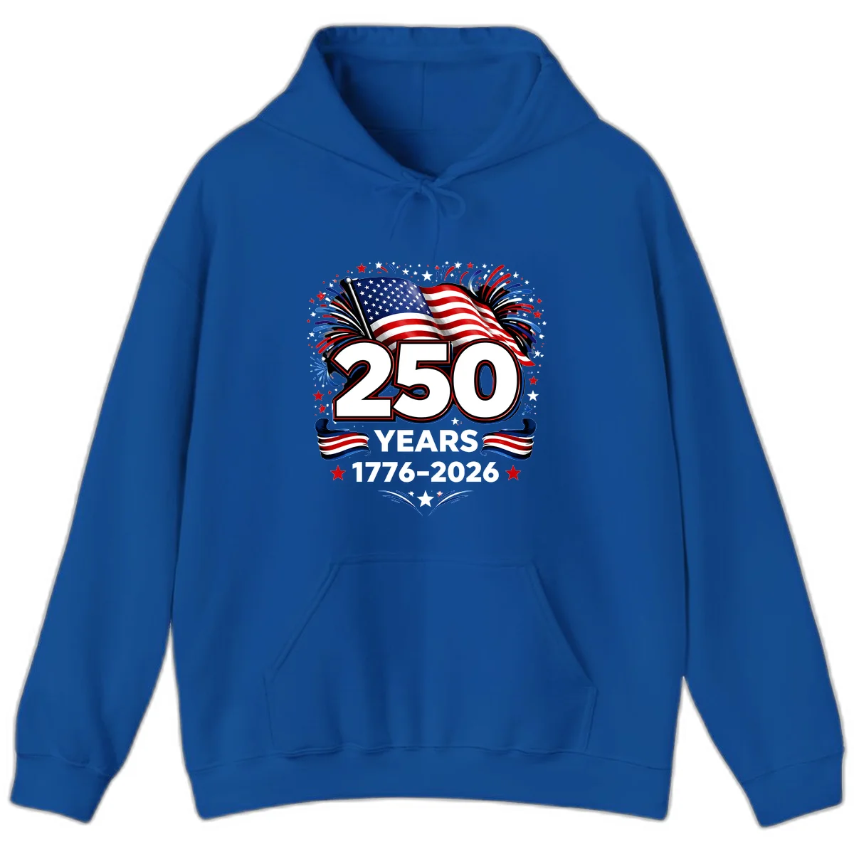 America's 250th Anniversary Celebration Design Hoodie in Royal