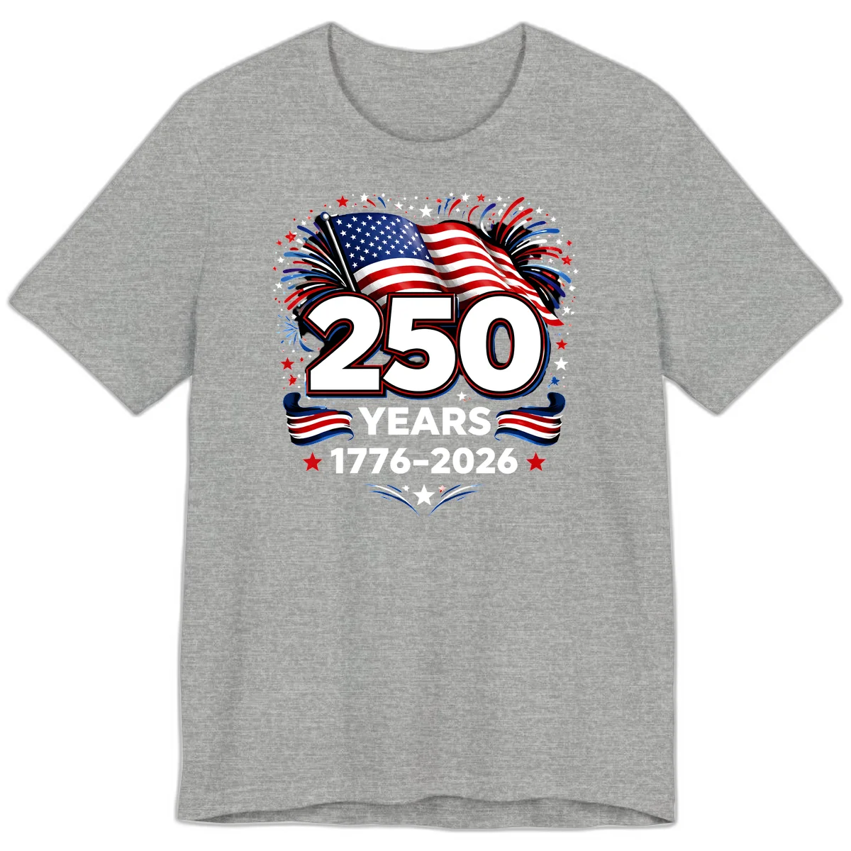 America's 250th Anniversary Celebration Design Premium T-Shirt in Athletic Heather
