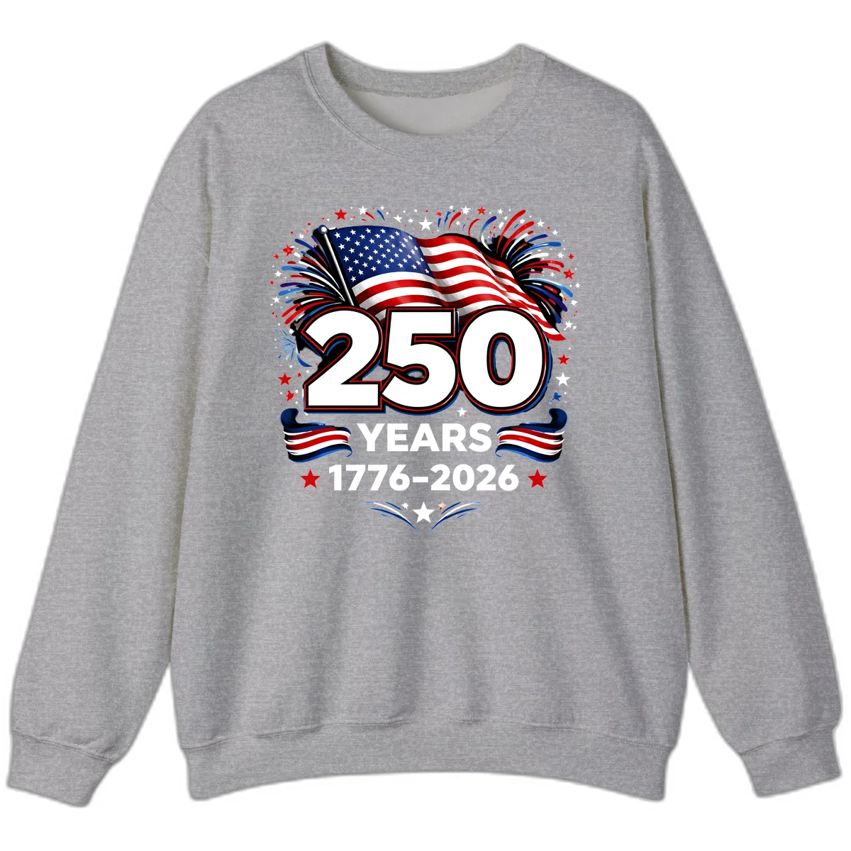 America's 250th Anniversary Celebration Design Sweatshirt in Sport Grey