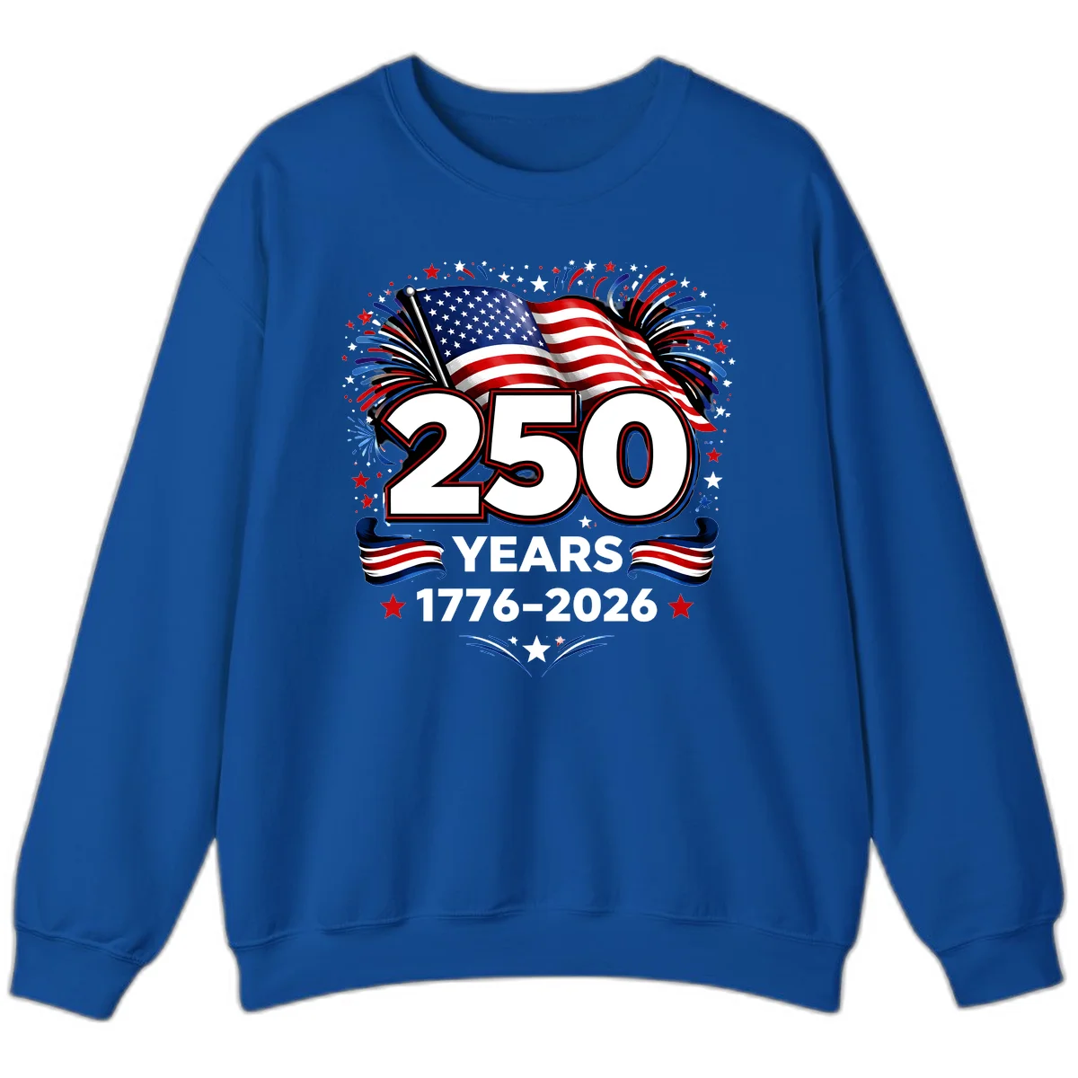 America's 250th Anniversary Celebration Design Sweatshirt in Royal