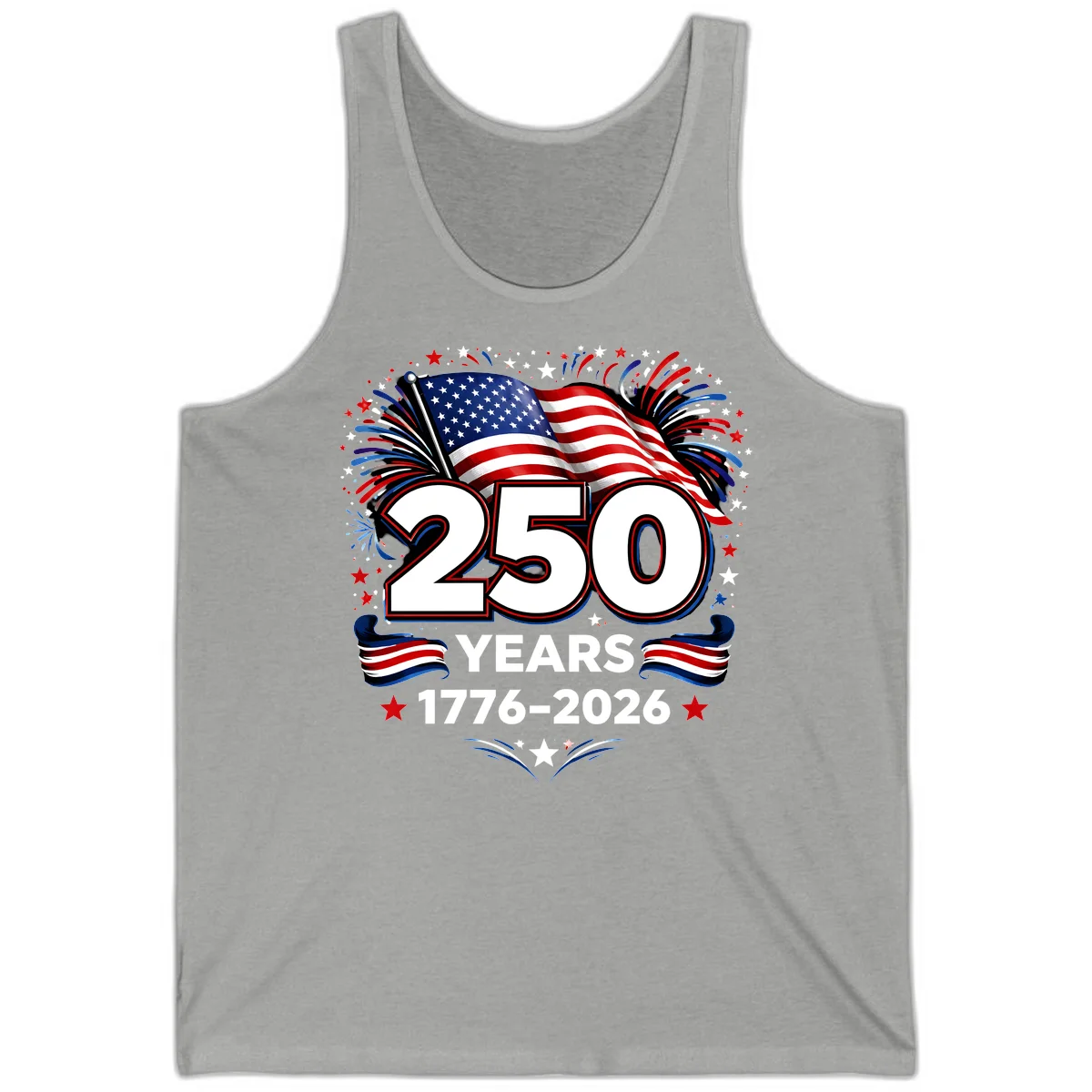 America's 250th Anniversary Celebration Design Tank in Athletic Heather