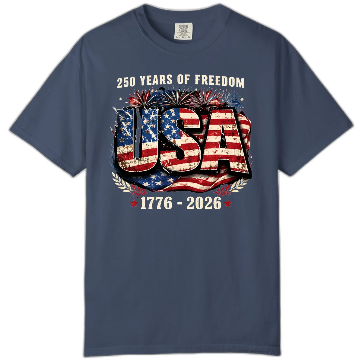America's 250 Years of Freedom Celebration Comfort Color in Midnight