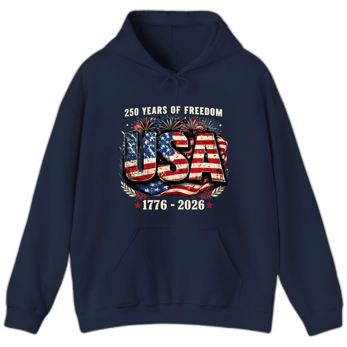 America's 250 Years of Freedom Celebration Hoodie in Navy
