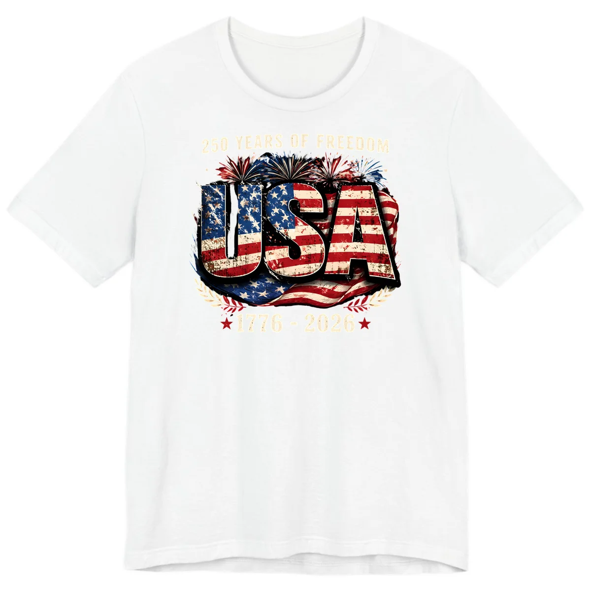 America's 250 Years of Freedom Celebration Premium T-Shirt in White
