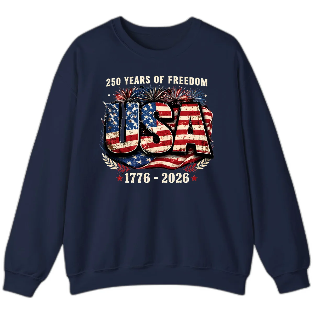 America's 250 Years of Freedom Celebration Sweatshirt in Navy