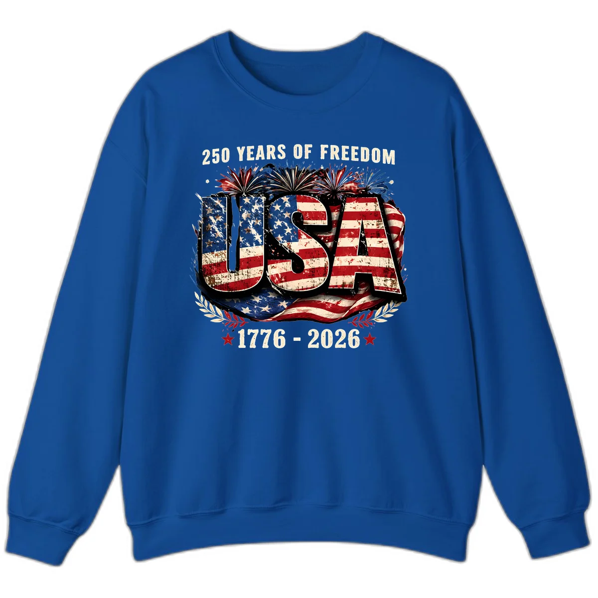 America's 250 Years of Freedom Celebration Sweatshirt in Royal