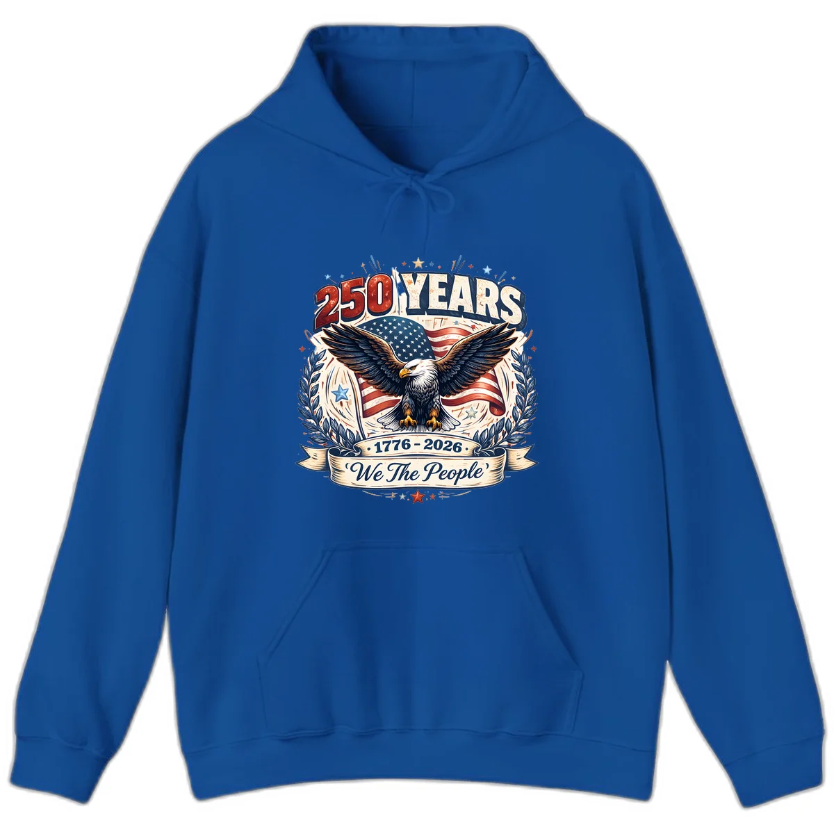 America 250 Years We The People Celebration Hoodie in Royal