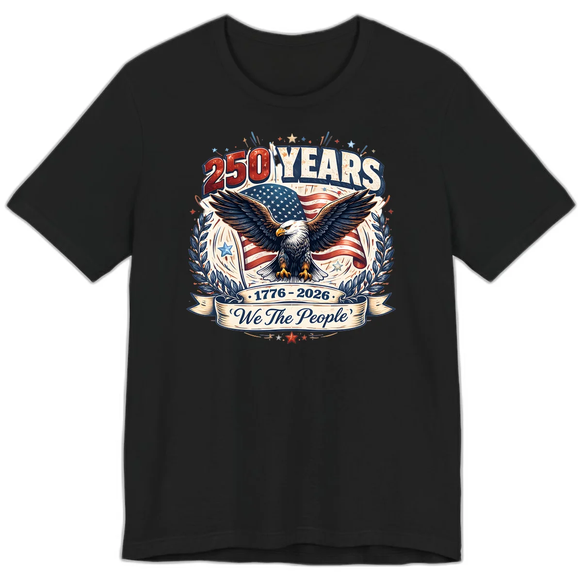 America 250 Years We The People Celebration Premium T-Shirt in Black