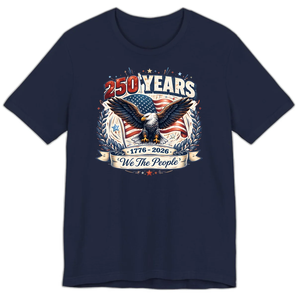 America 250 Years We The People Celebration Premium T-Shirt in Navy