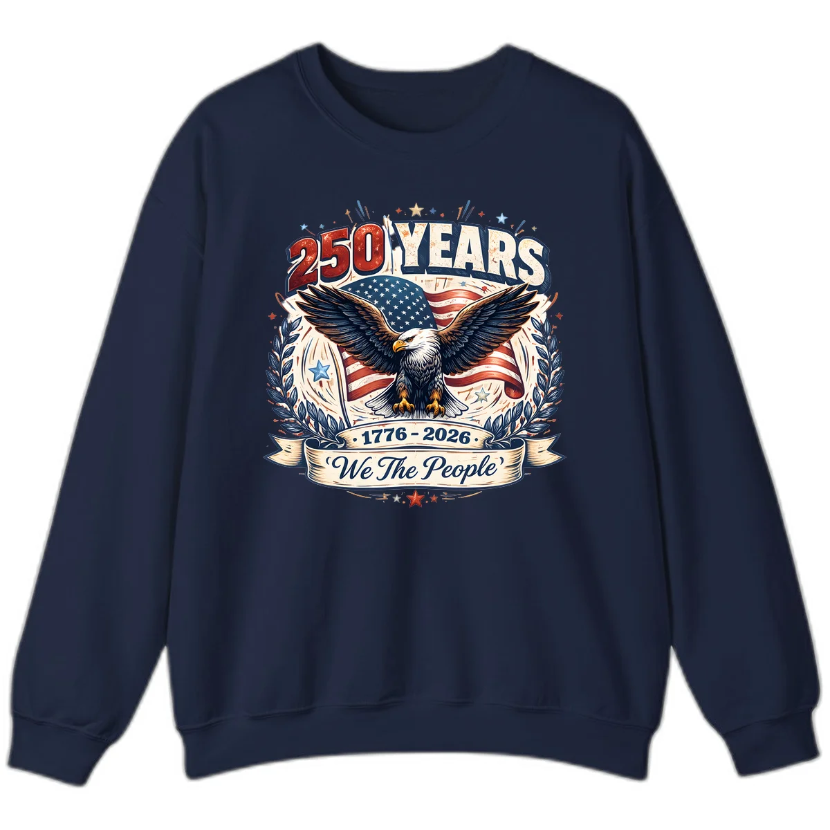 America 250 Years We The People Celebration Sweatshirt in Navy