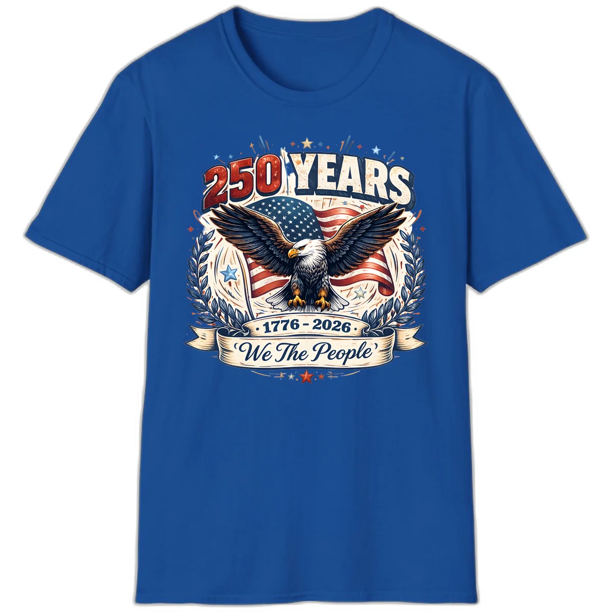 America 250 Years We The People Celebration T-Shirt in Royal