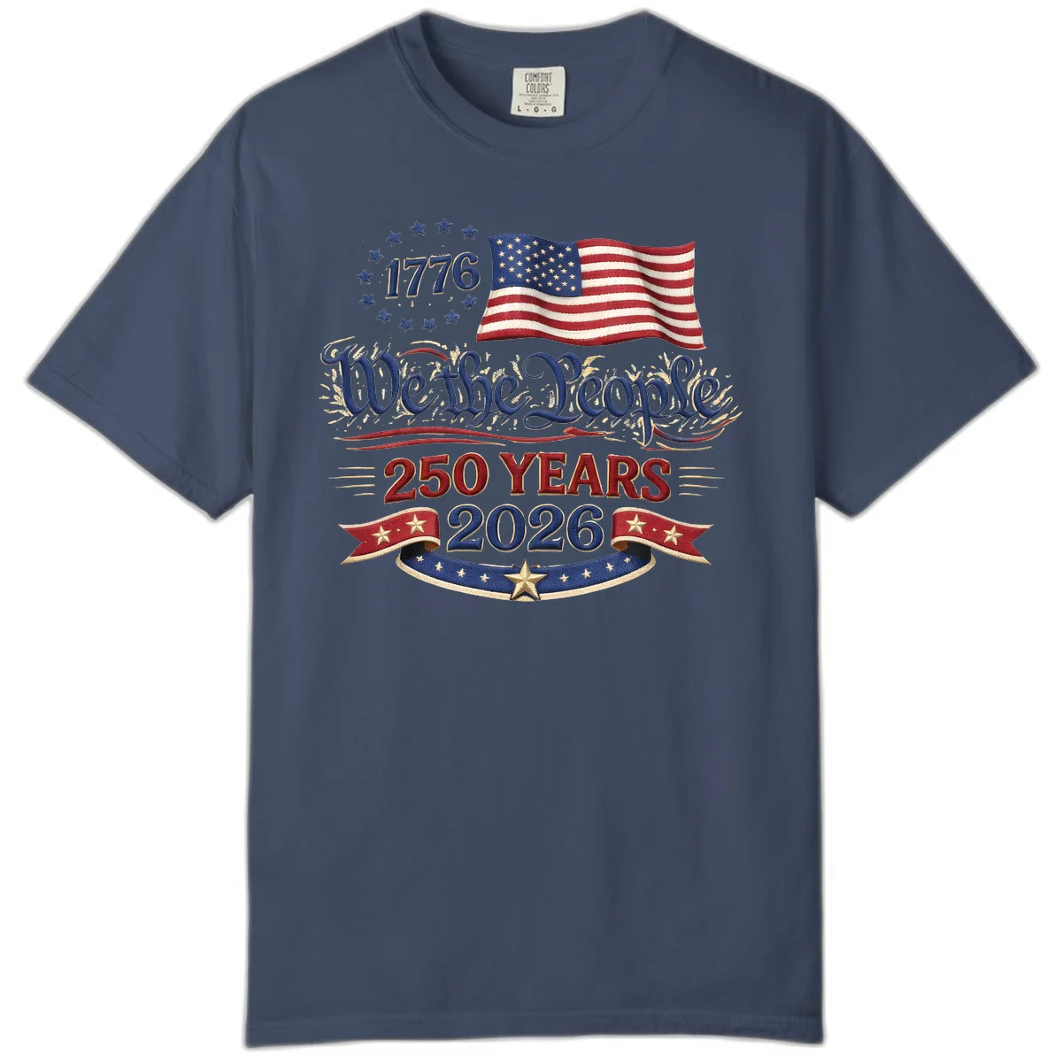 We the People 1776 250 Years 2026 Comfort Color in Midnight