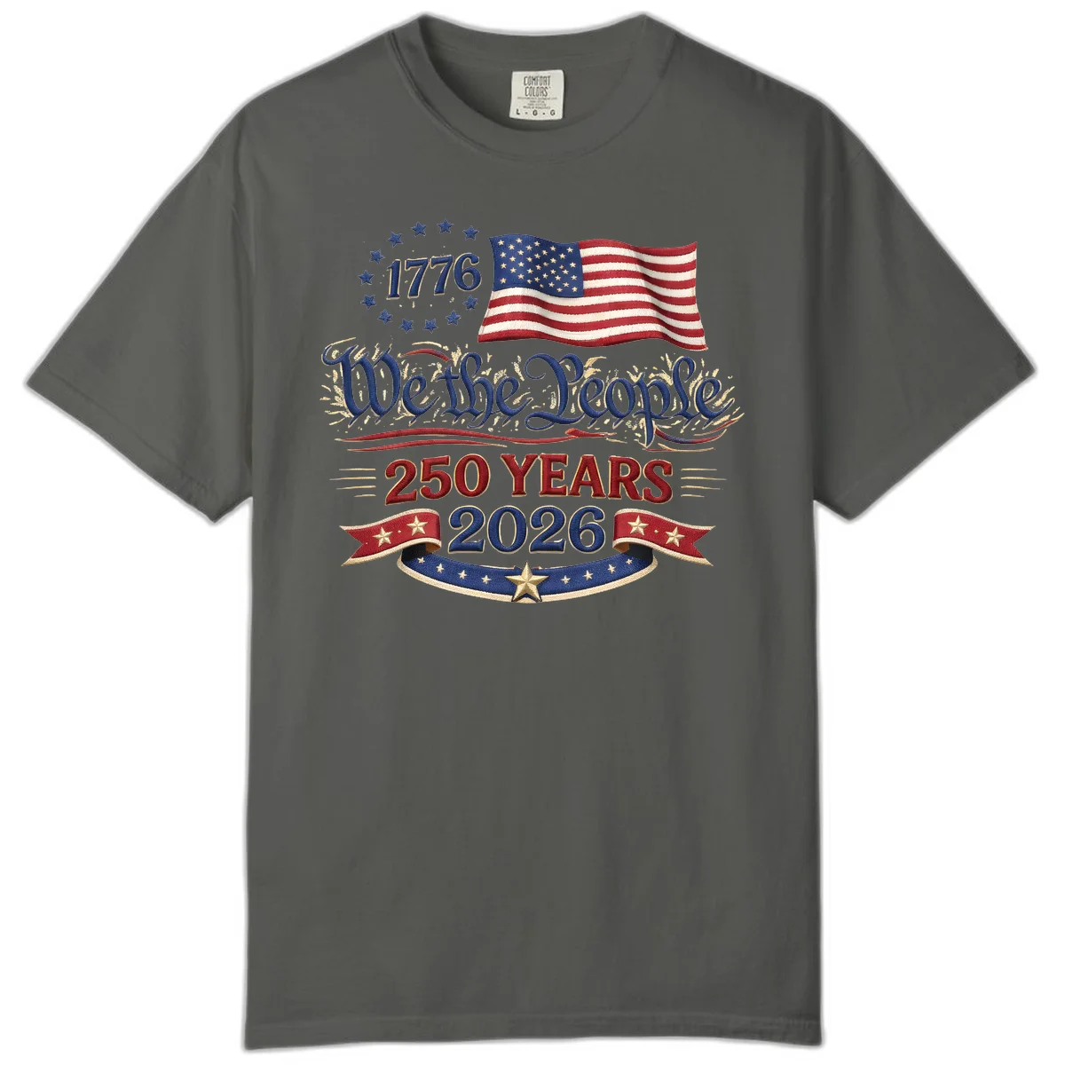 We the People 1776 250 Years 2026 Comfort Color in Pepper
