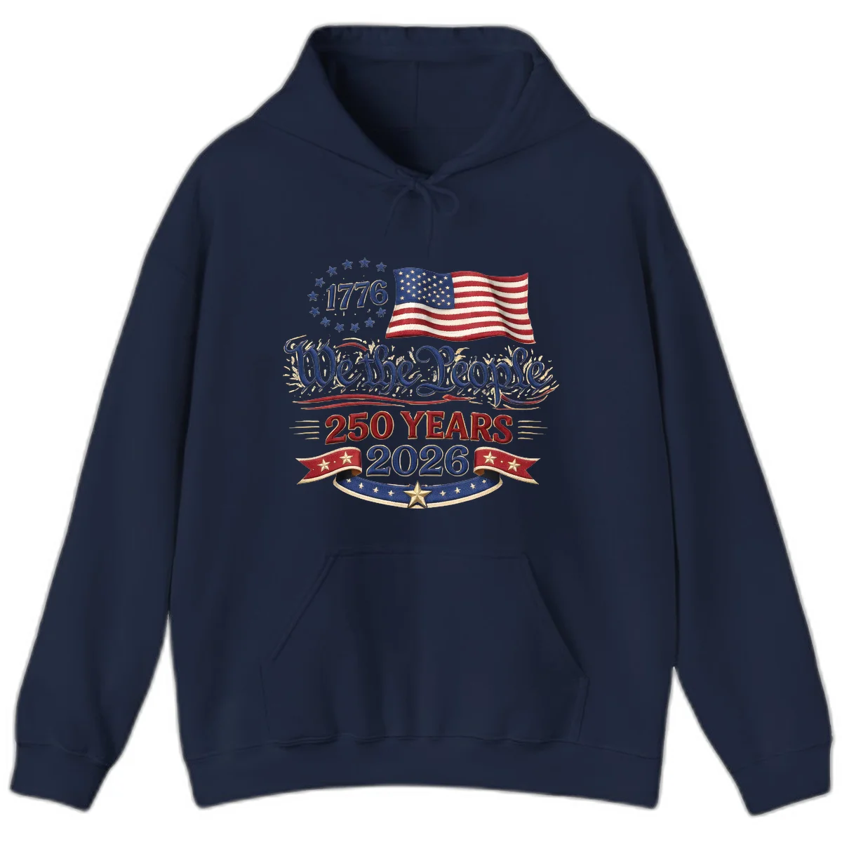 We the People 1776 250 Years 2026 Hoodie in Navy