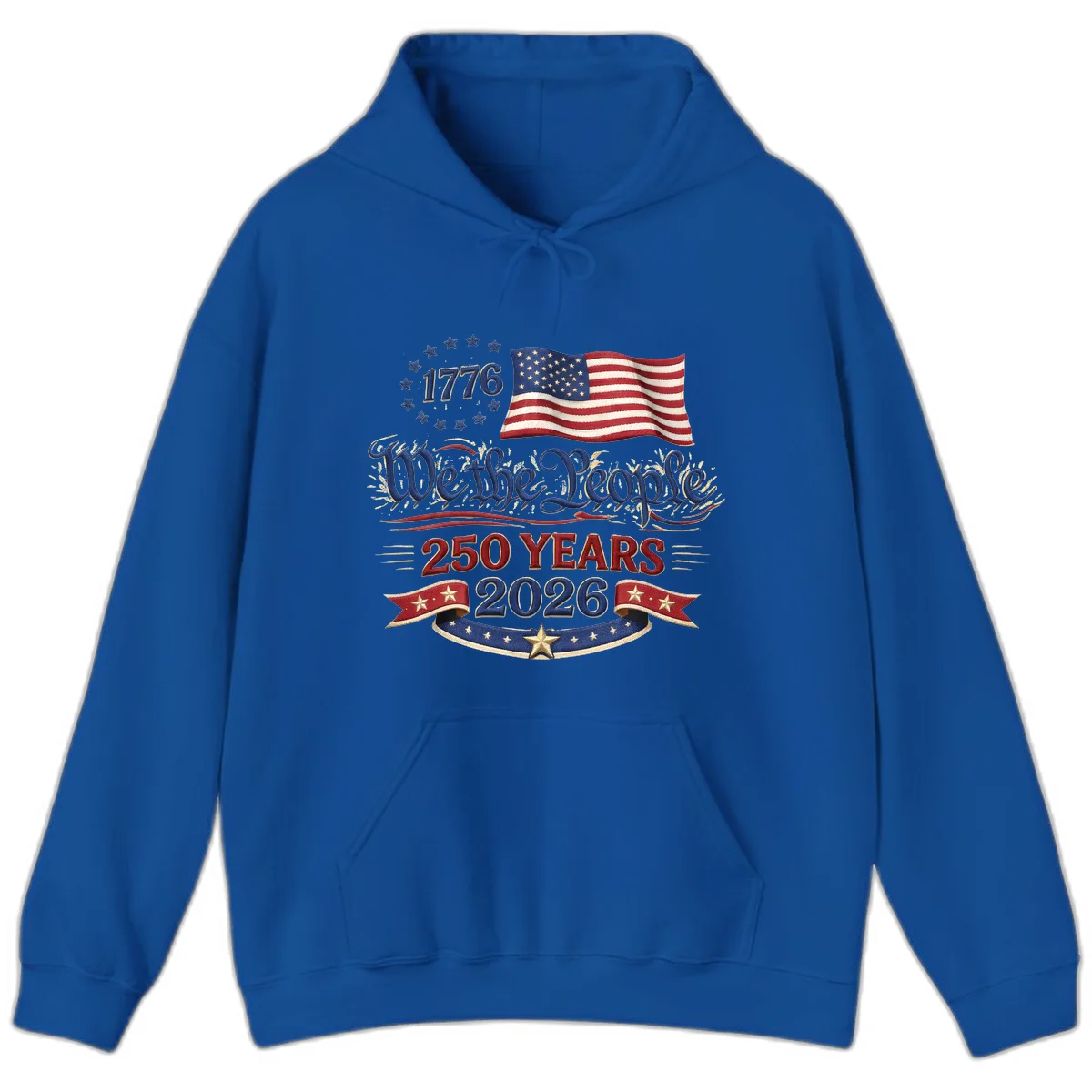 We the People 1776 250 Years 2026 Hoodie in Royal