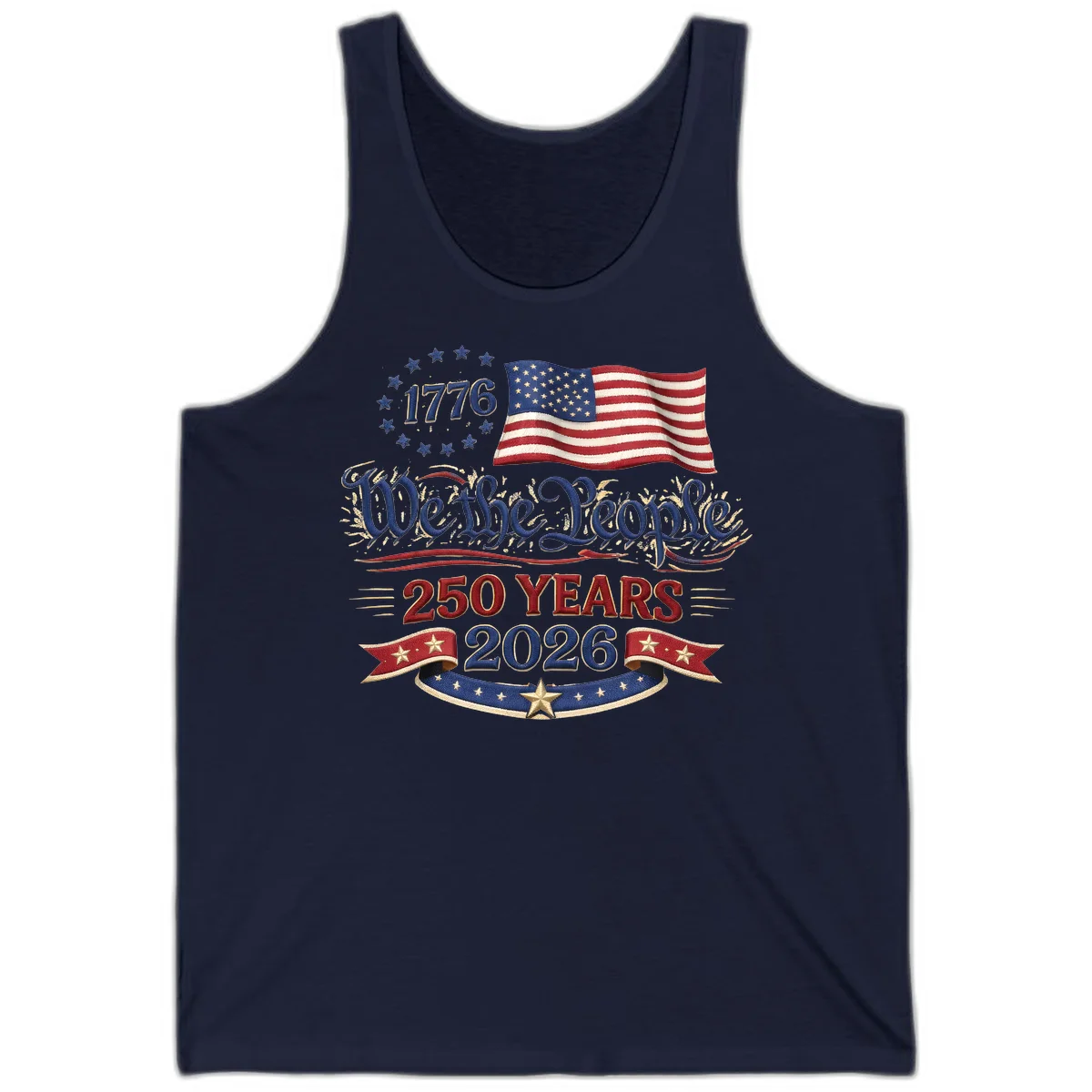 We the People 1776 250 Years 2026 Tank in Navy