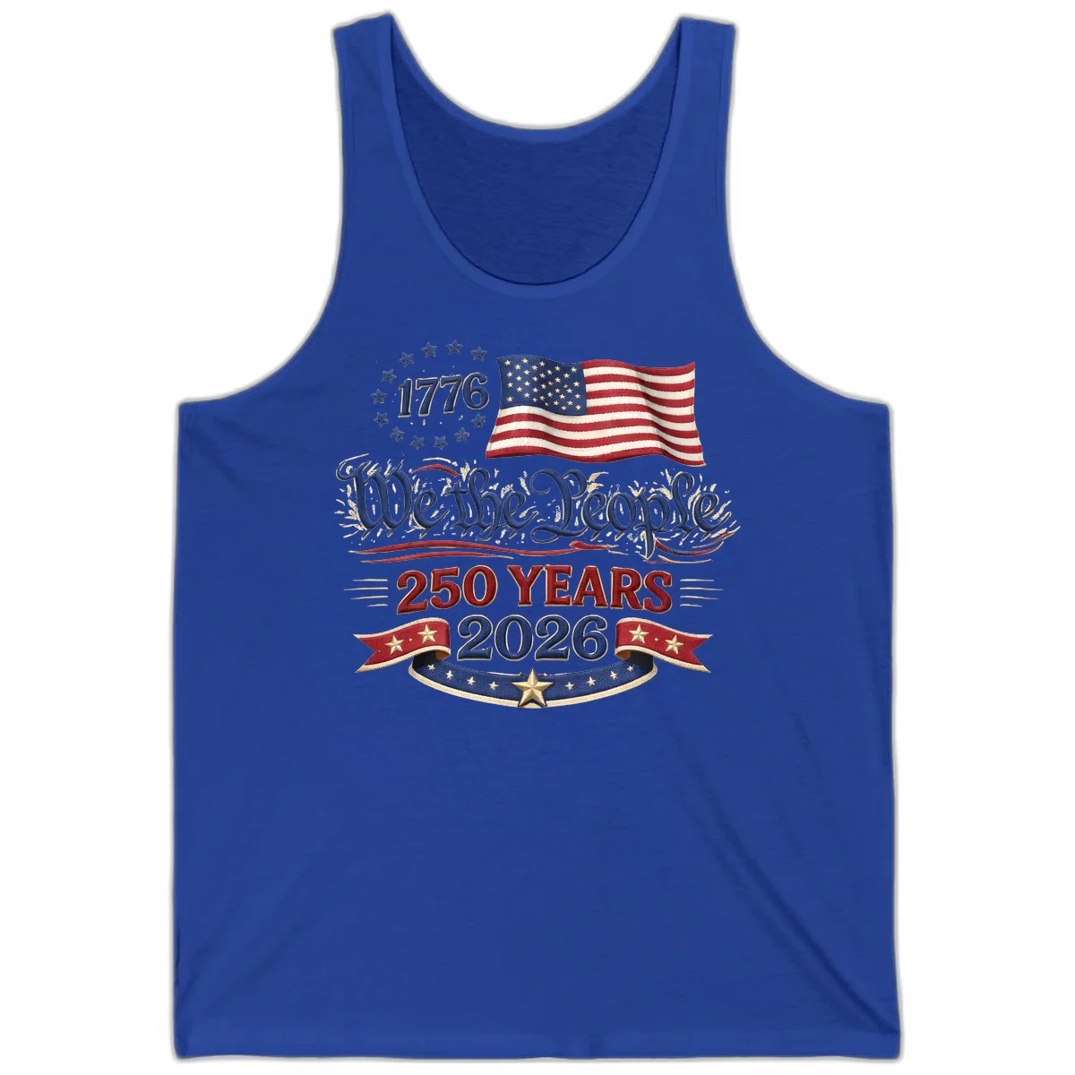 We the People 1776 250 Years 2026 Tank in True Royal
