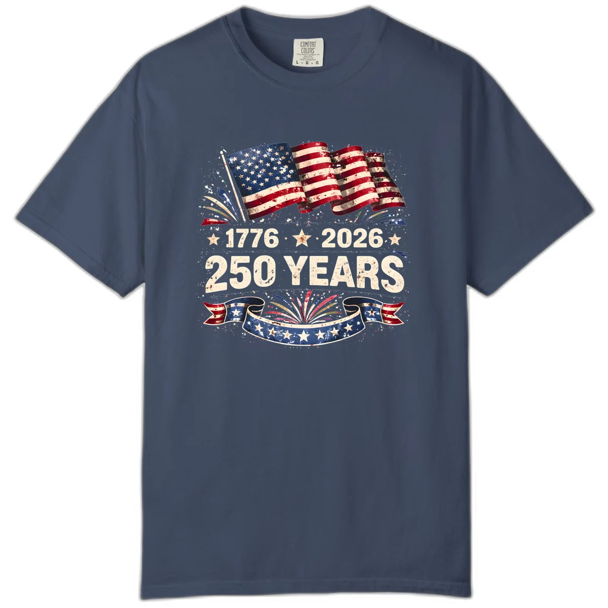 America's 250th Anniversary Comfort Color in Midnight