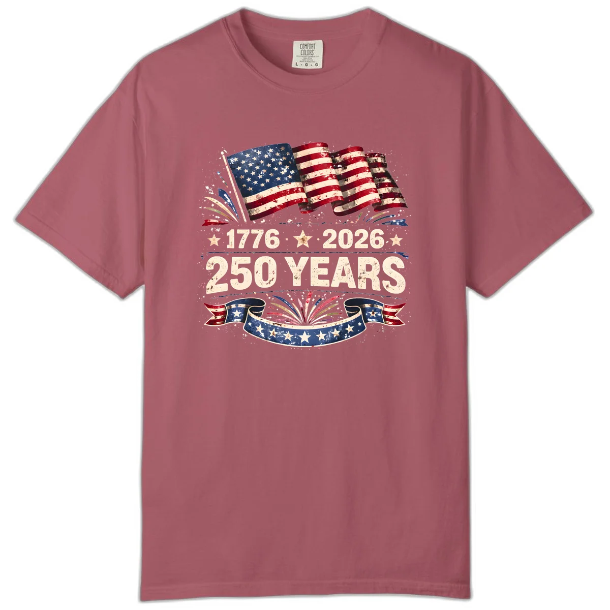 America's 250th Anniversary Comfort Color in Crimson