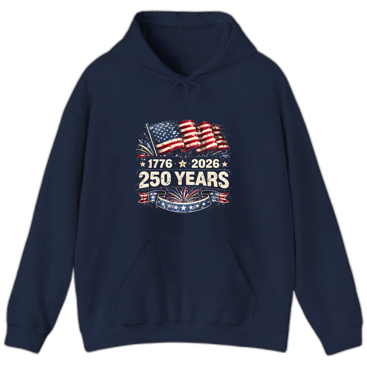 America's 250th Anniversary Hoodie in Navy