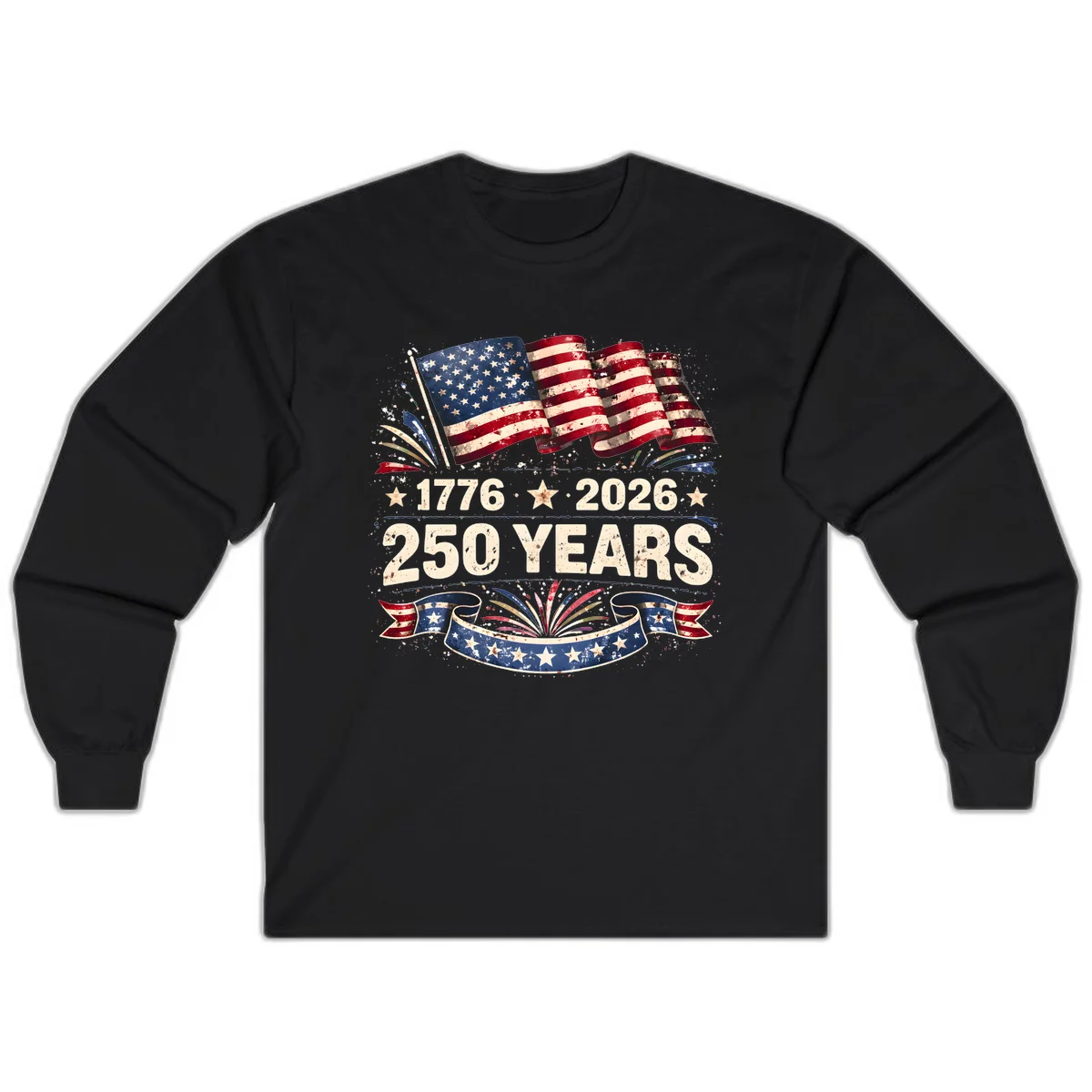 America's 250th Anniversary Long Sleeve in Black