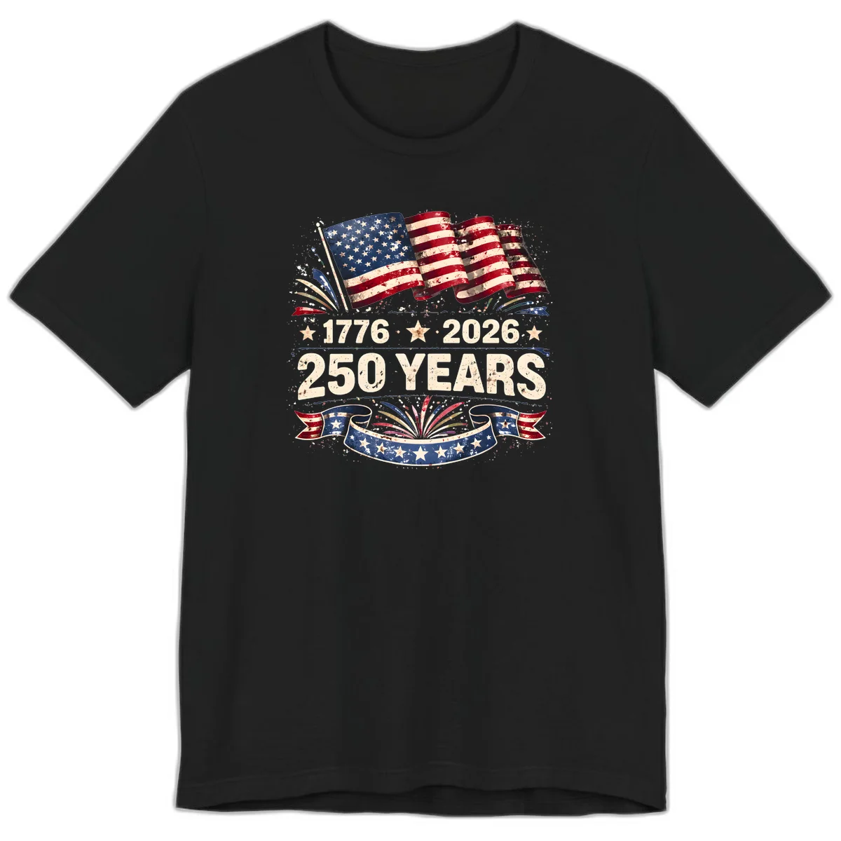 America's 250th Anniversary Premium T-Shirt in Black