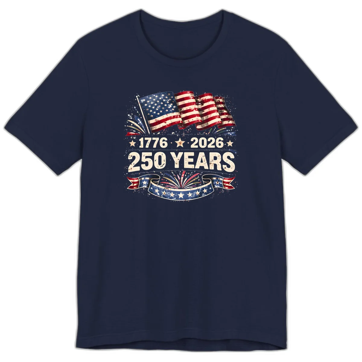 America's 250th Anniversary Premium T-Shirt in Navy