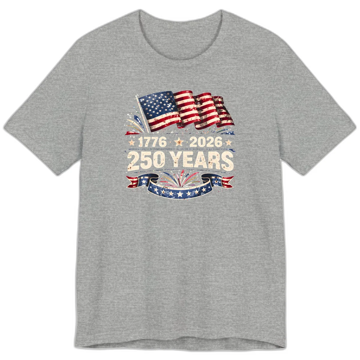 America's 250th Anniversary Premium T-Shirt in Athletic Heather