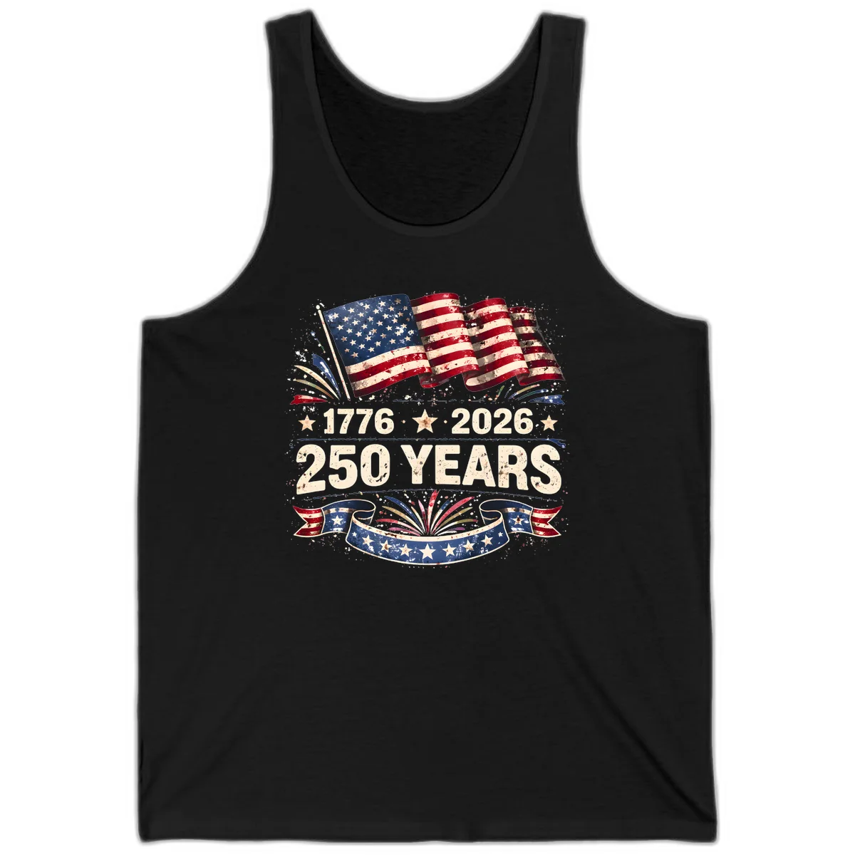 America's 250th Anniversary Tank in Black