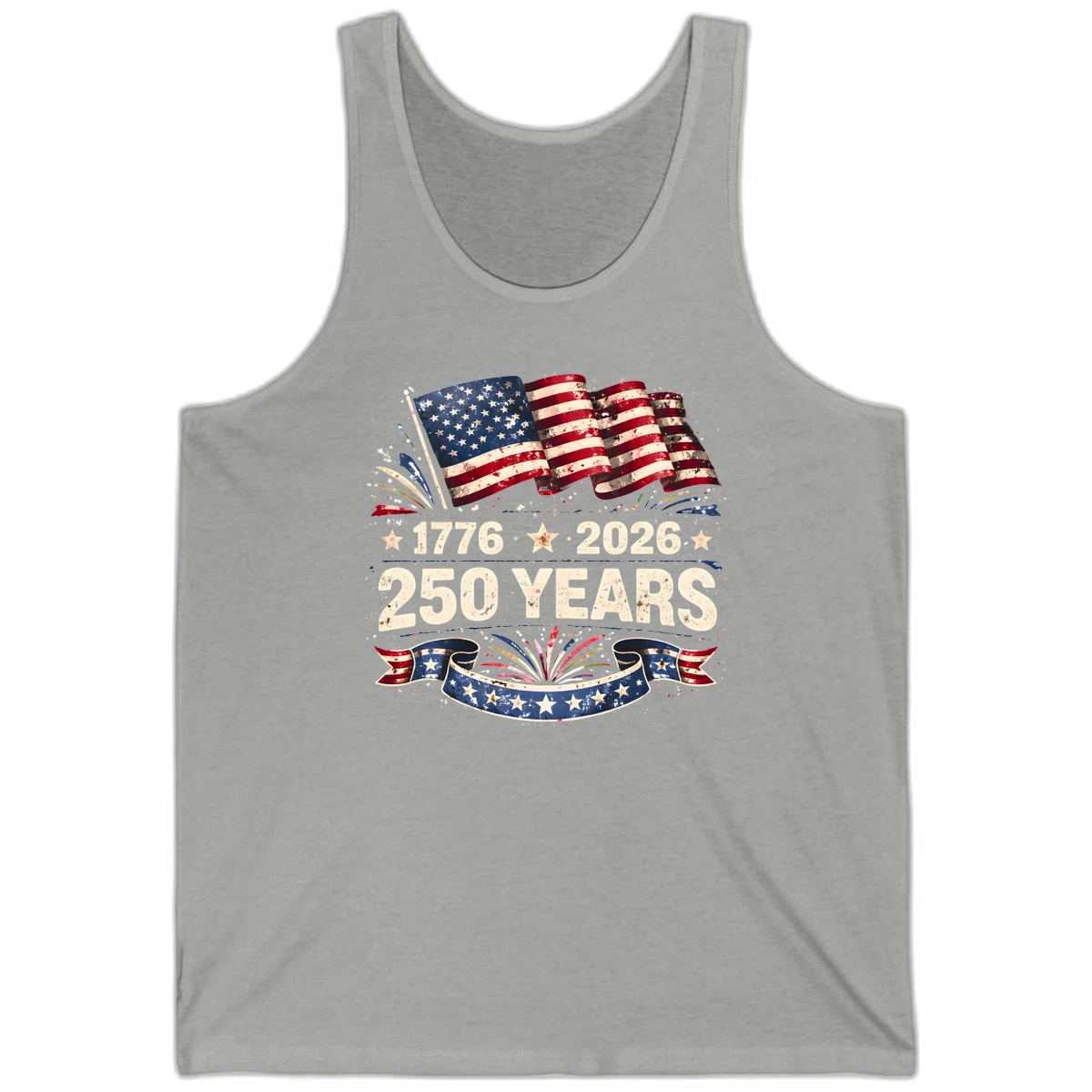 America's 250th Anniversary Tank in Athletic Heather