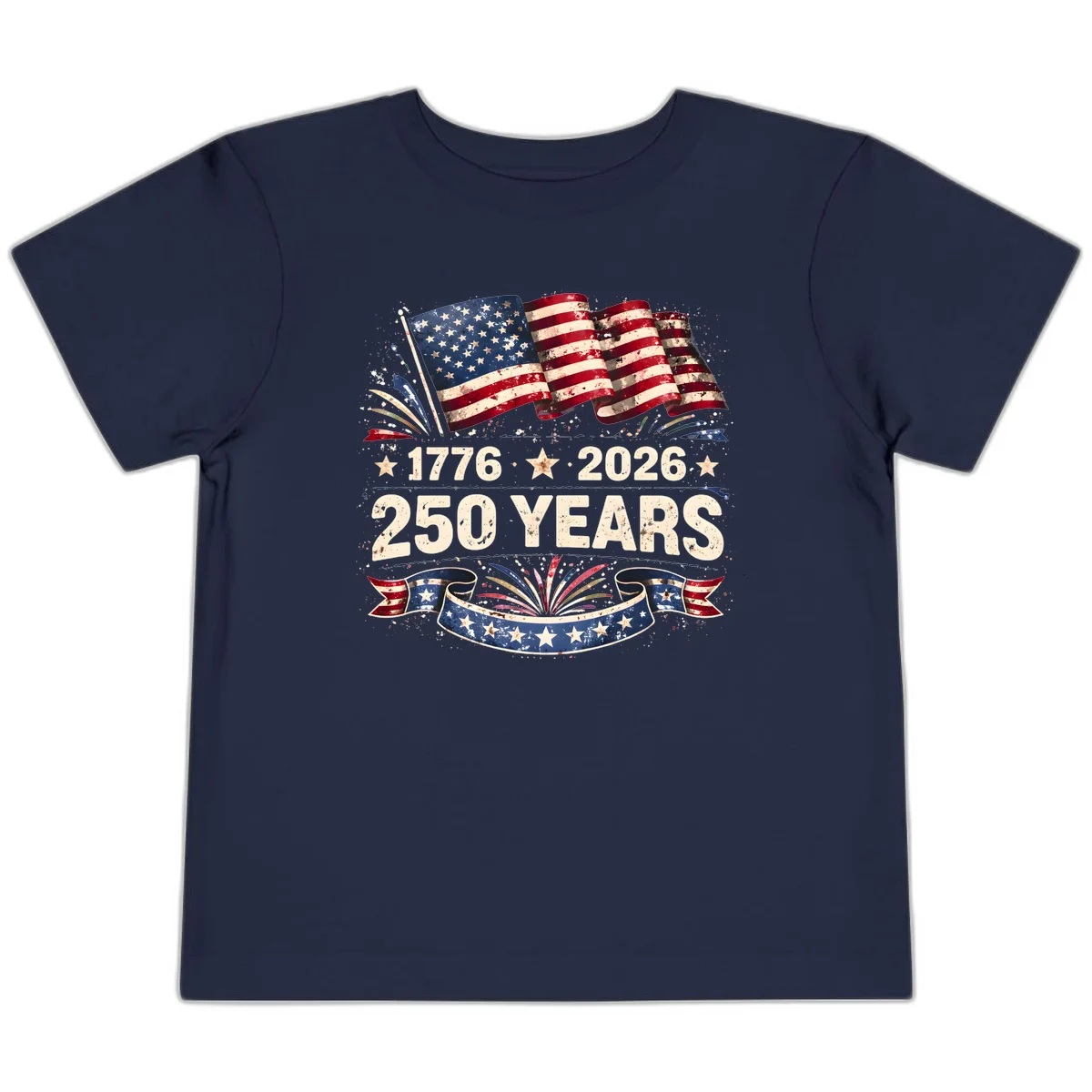 America's 250th Anniversary Toddler T-Shirt in Navy