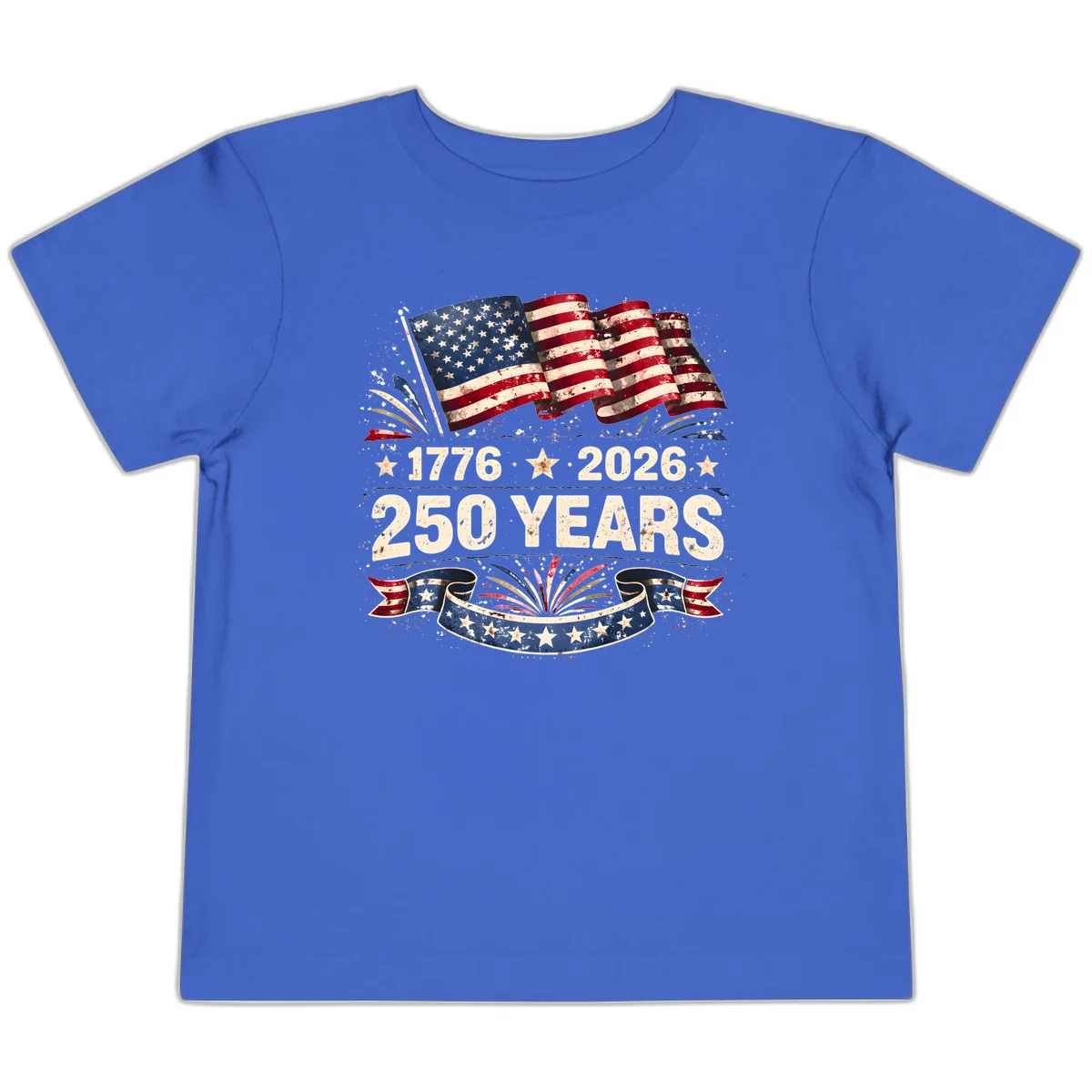 America's 250th Anniversary Toddler T-Shirt in True Royal