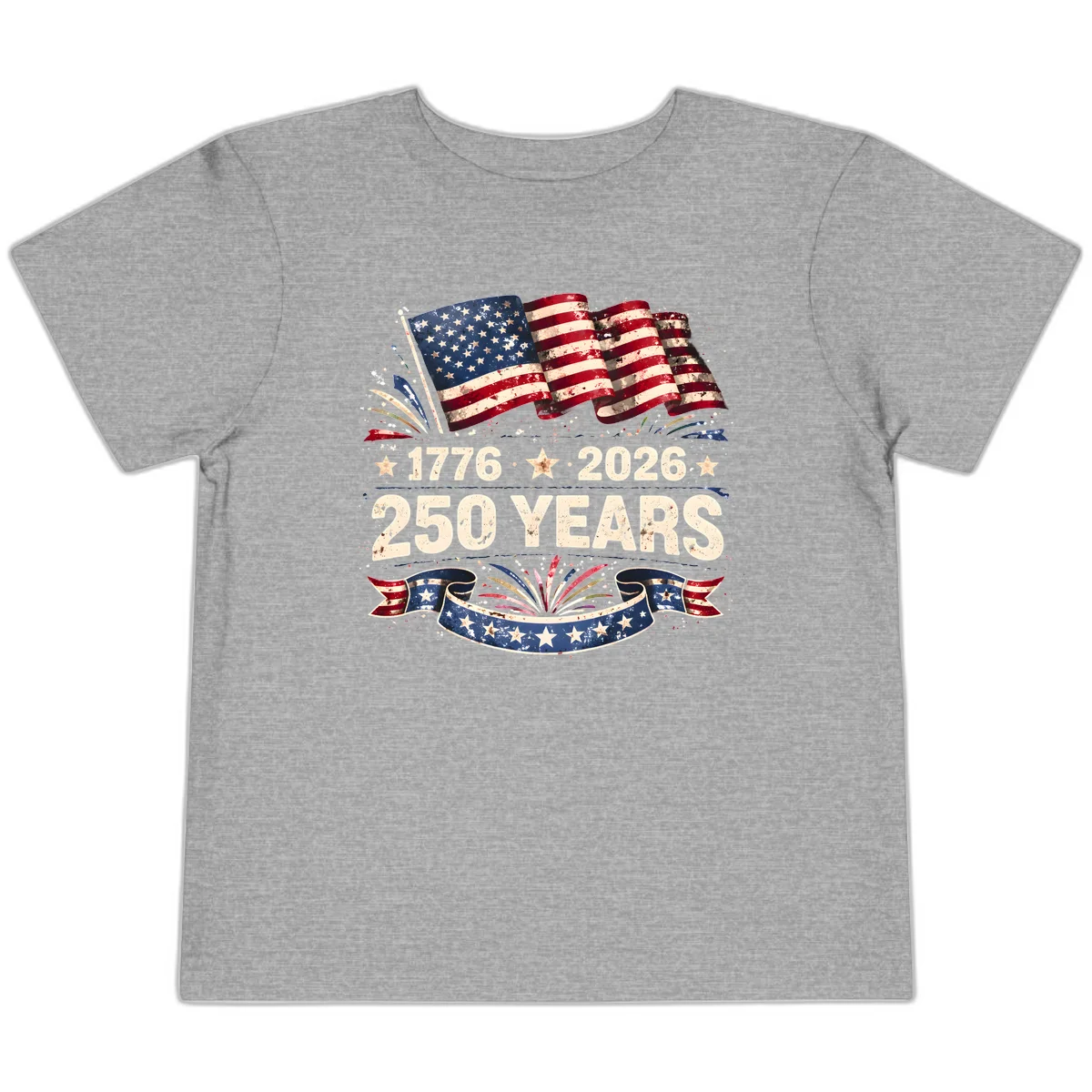 America's 250th Anniversary Toddler T-Shirt in Athletic Heather