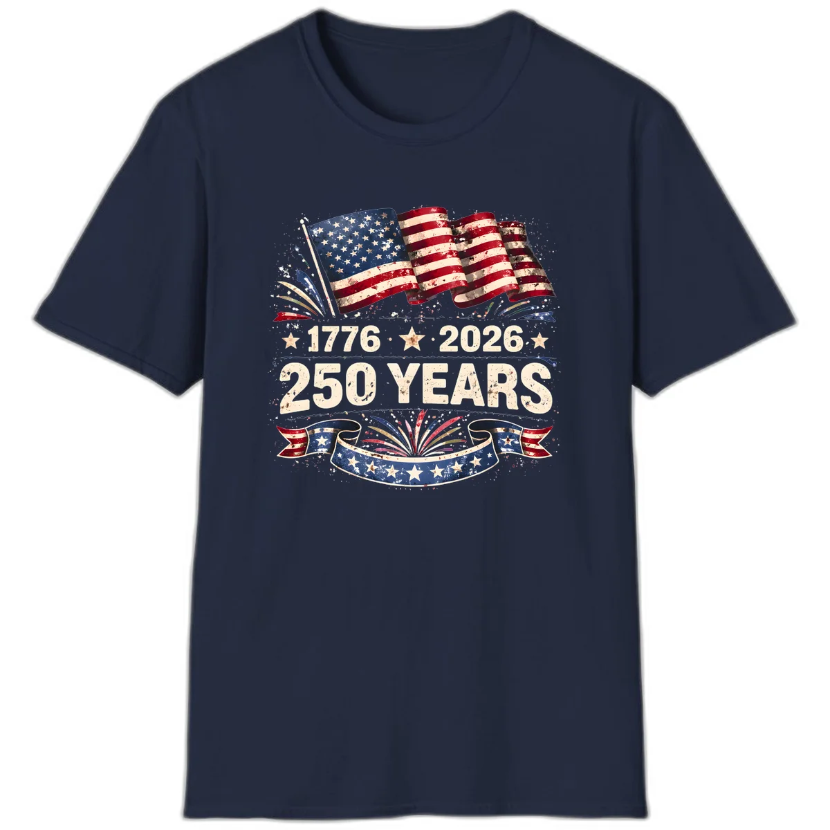 America's 250th Anniversary T-Shirt in Navy